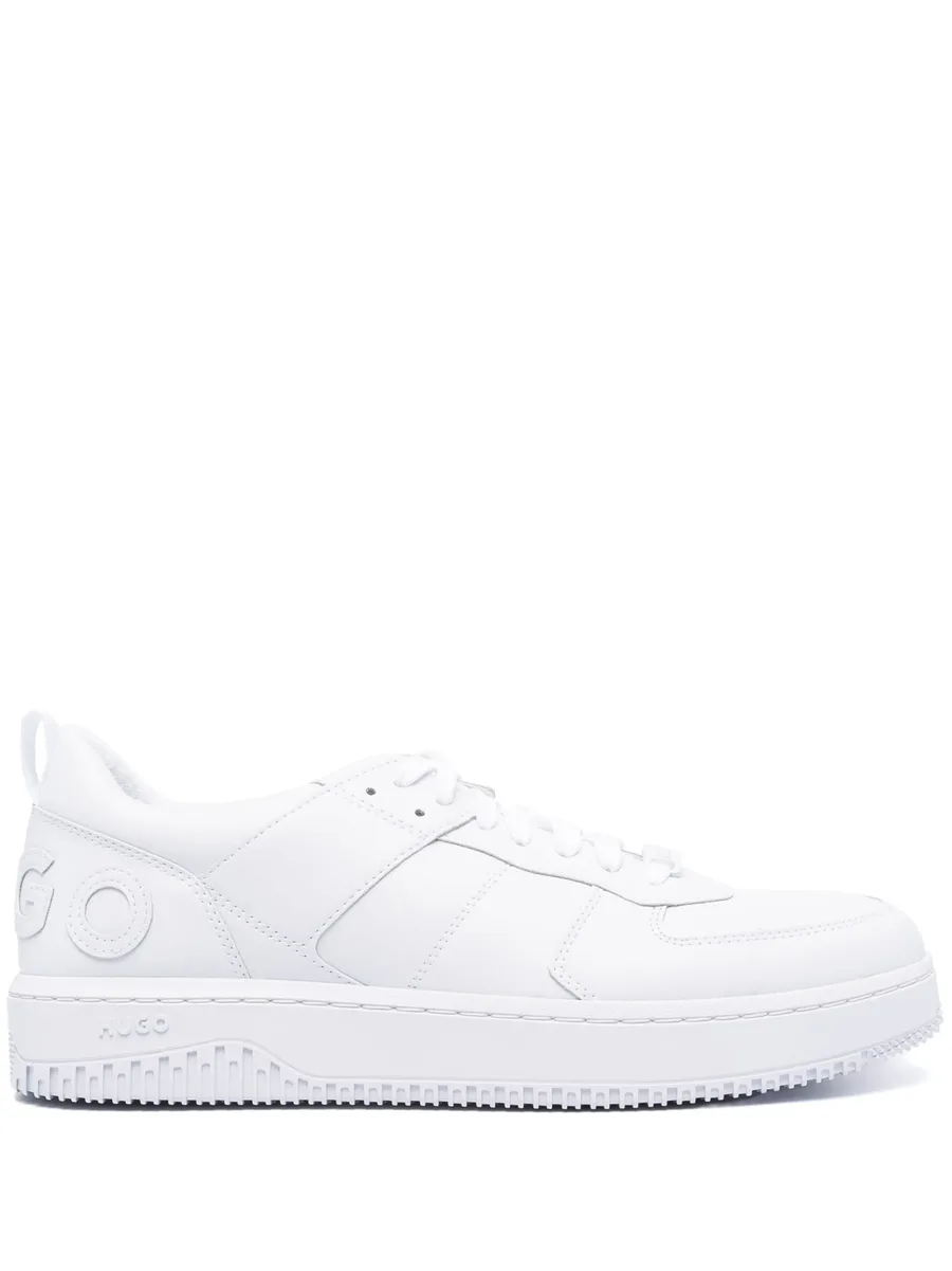 logo-embossed lace-up sneakers 2
