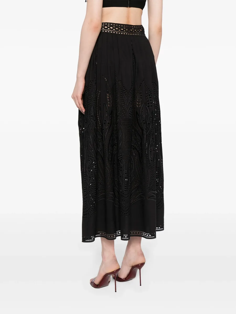 кружевная юбка макси 7