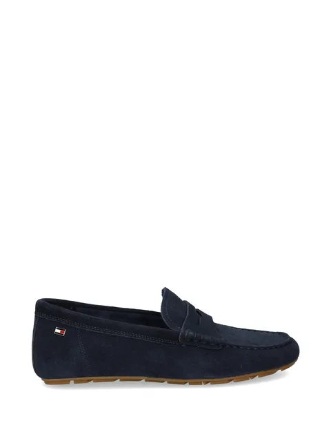 suede penny leather loafers