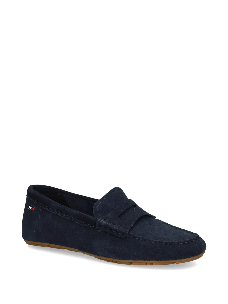 suede penny leather loafers 4