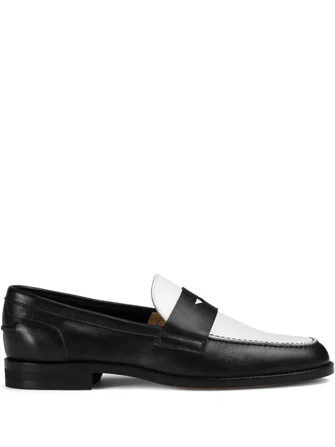 leather loafers