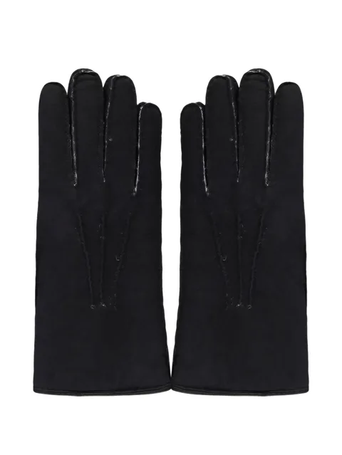 shearling-lined suede gloves