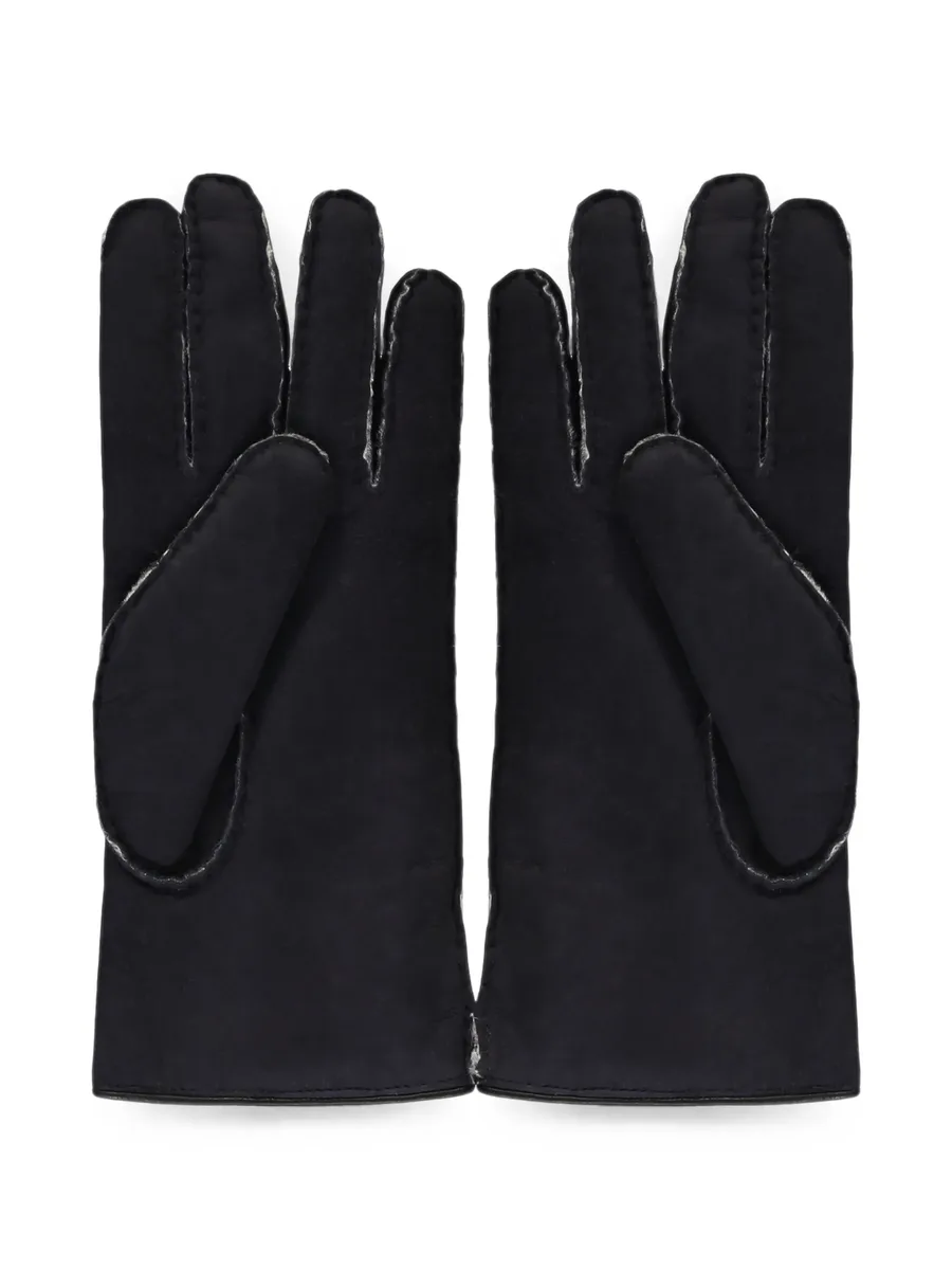 shearling-lined suede gloves 2