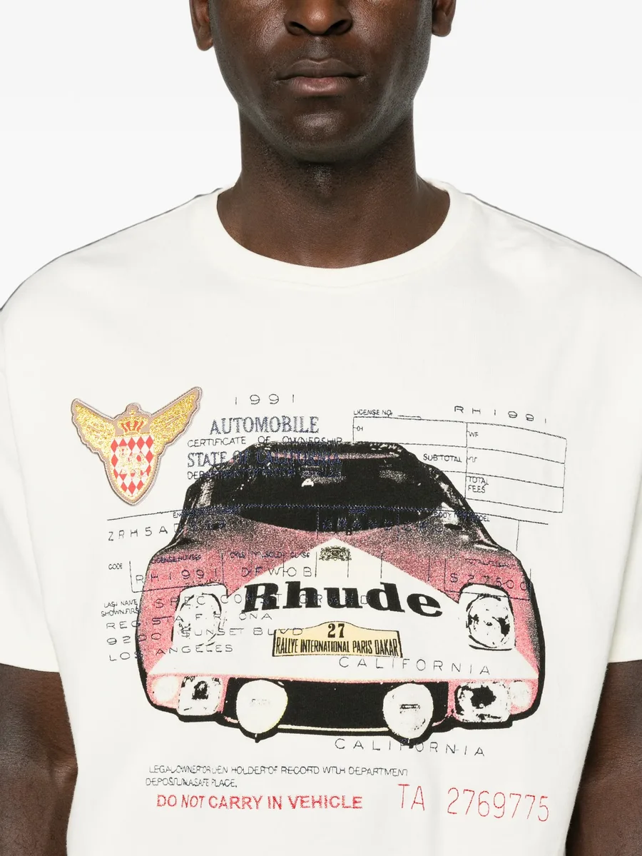 Slip graphic-print T-shirt 5