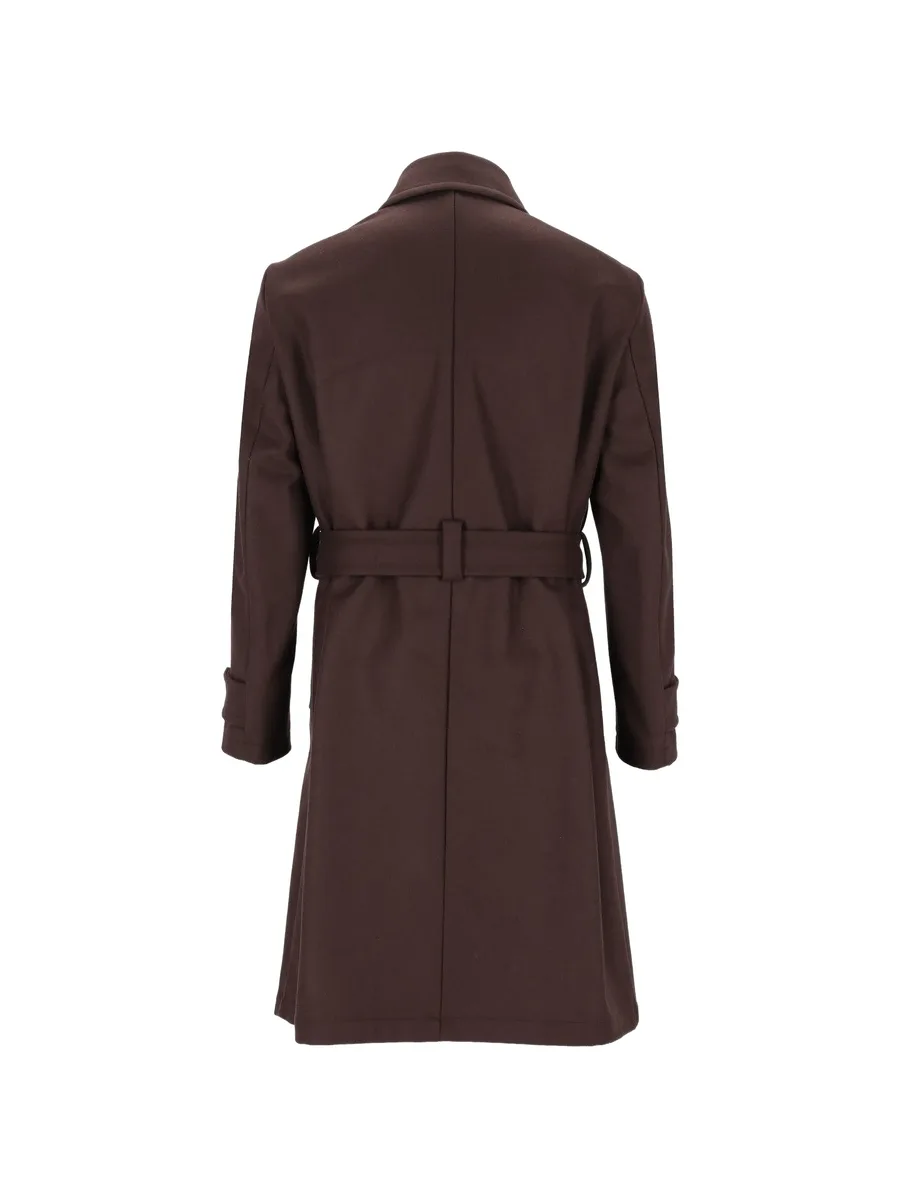 Paramar belted single-breasted coat 2