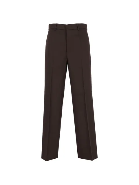 Delfo pressed-crease trousers
