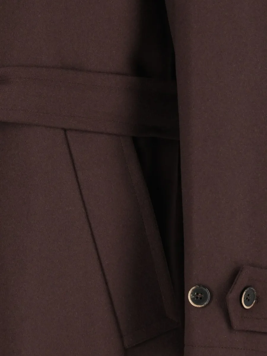 Paramar belted single-breasted coat 3