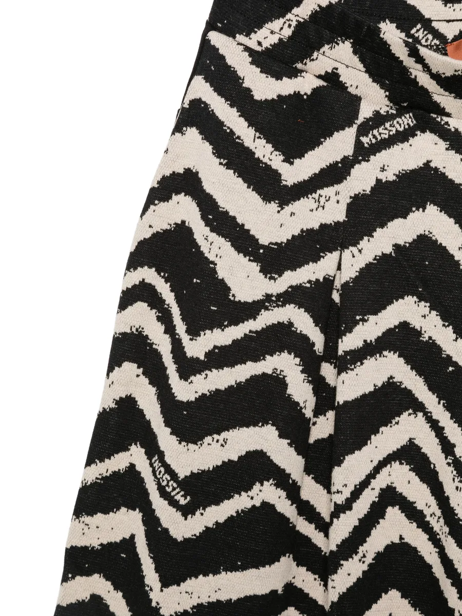 zigzag-print palazzo pants 3