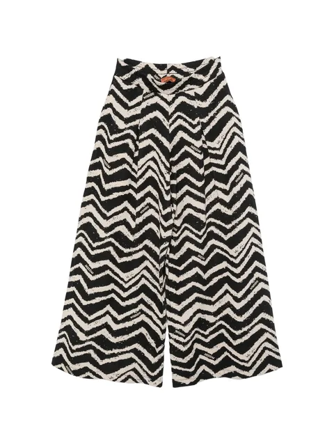 zigzag-print palazzo pants