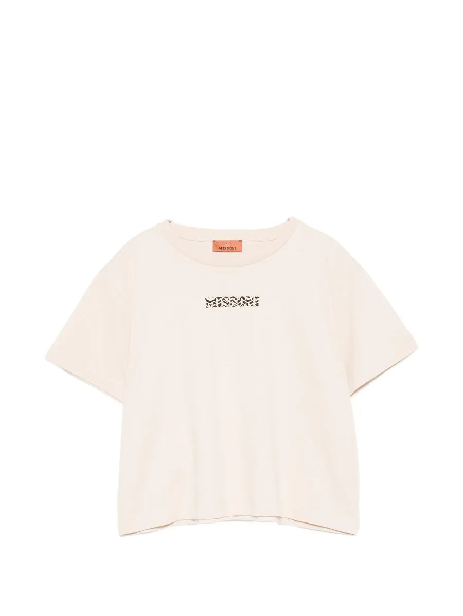 logo-print cotton T-shirt 1