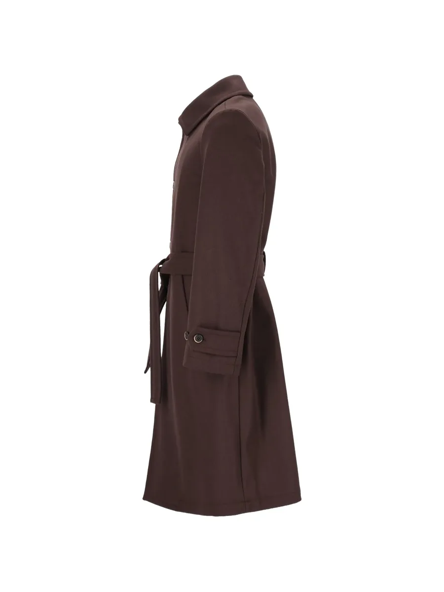 Paramar belted single-breasted coat 5