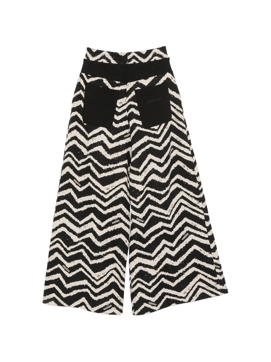 zigzag-print palazzo pants 2