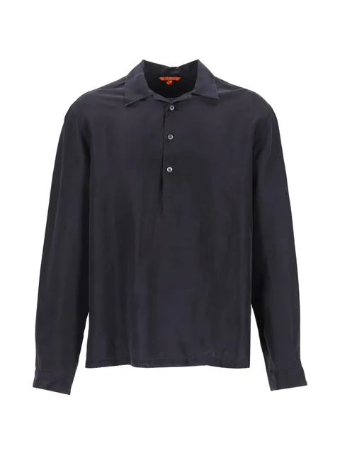 Genga stone-wash polo shirt