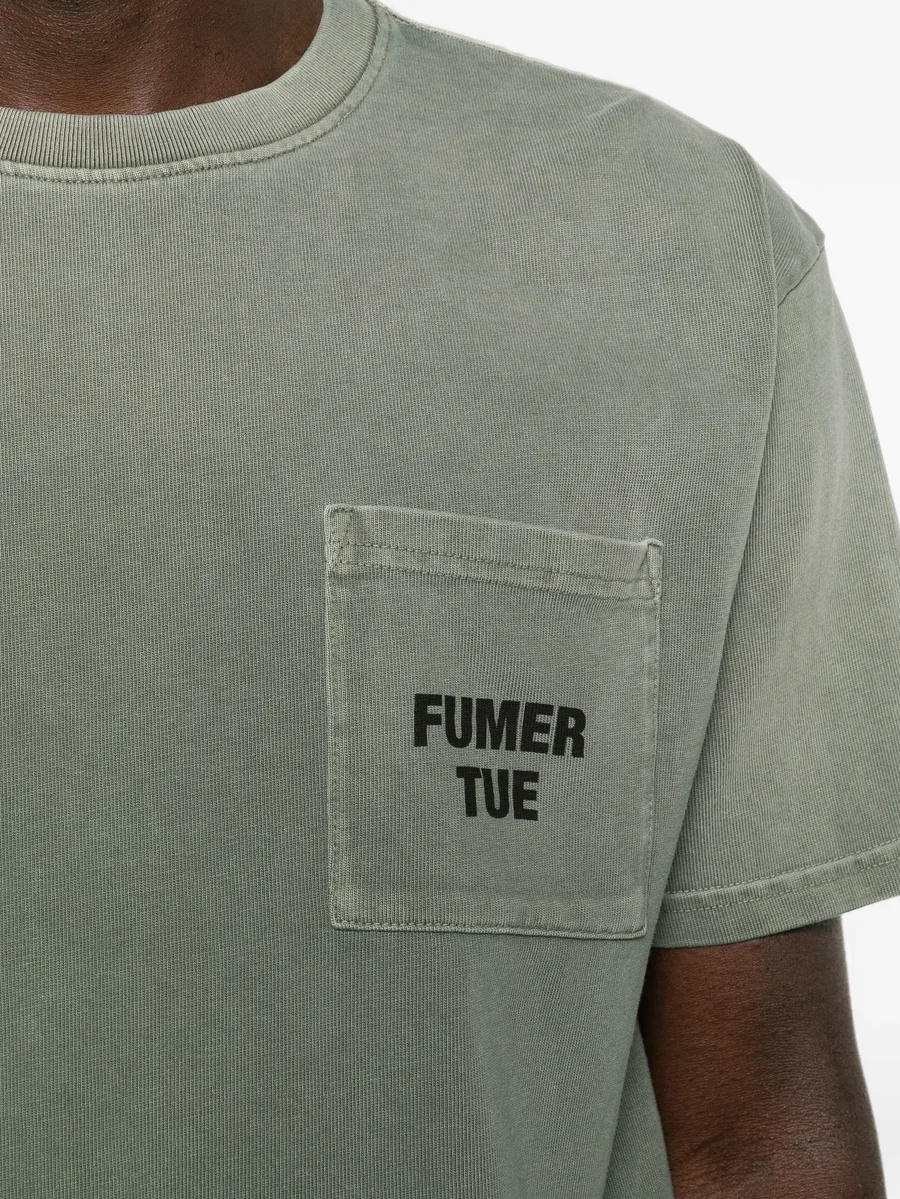 logo-print pocket T-shirt 5
