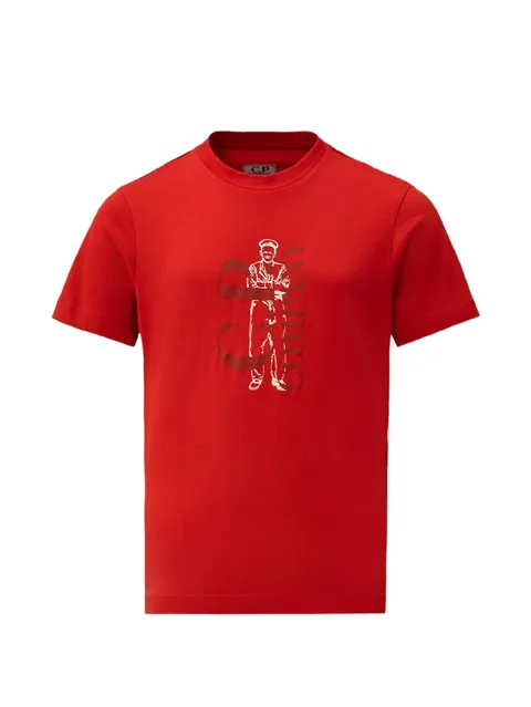 graphic-print logo-print T-shirt