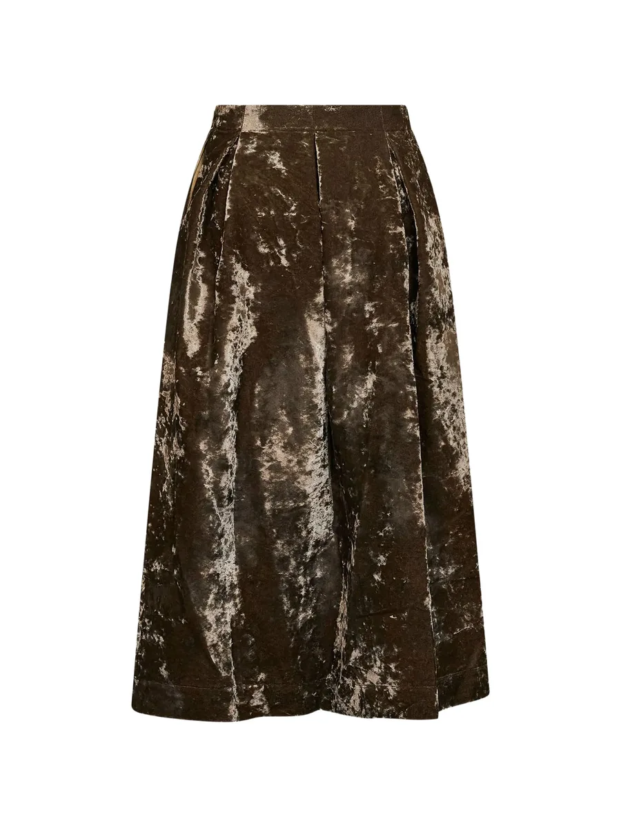 inverted-pleat flared midi skirt 2