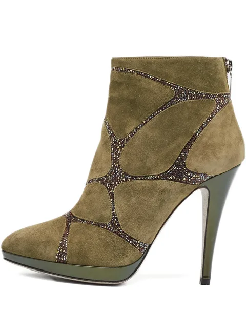 suede embellished boots