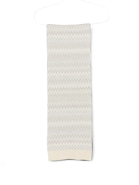 zigzag wool scarf