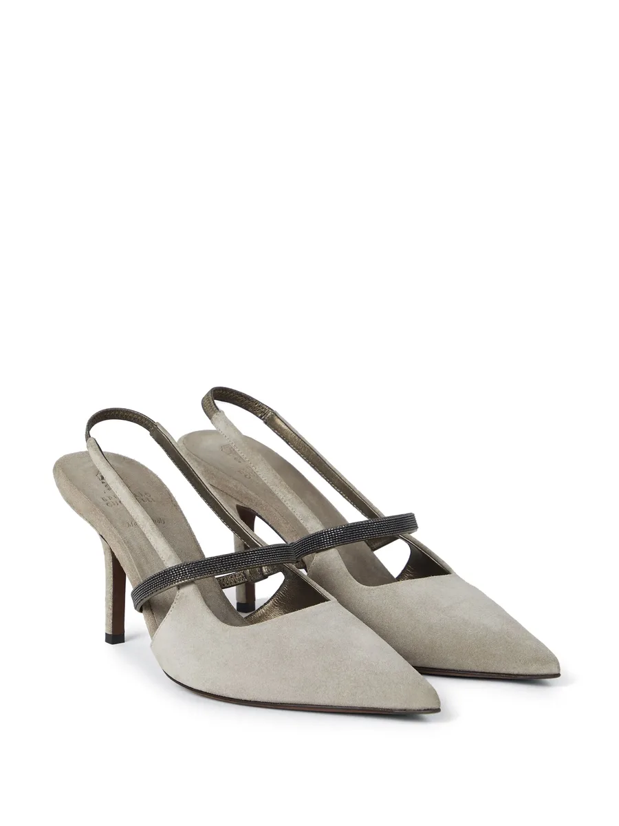 80mm slingback suede pumps 7