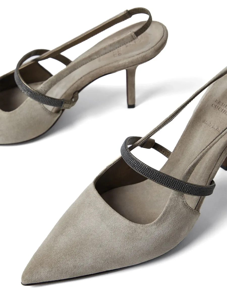 80mm slingback suede pumps 10