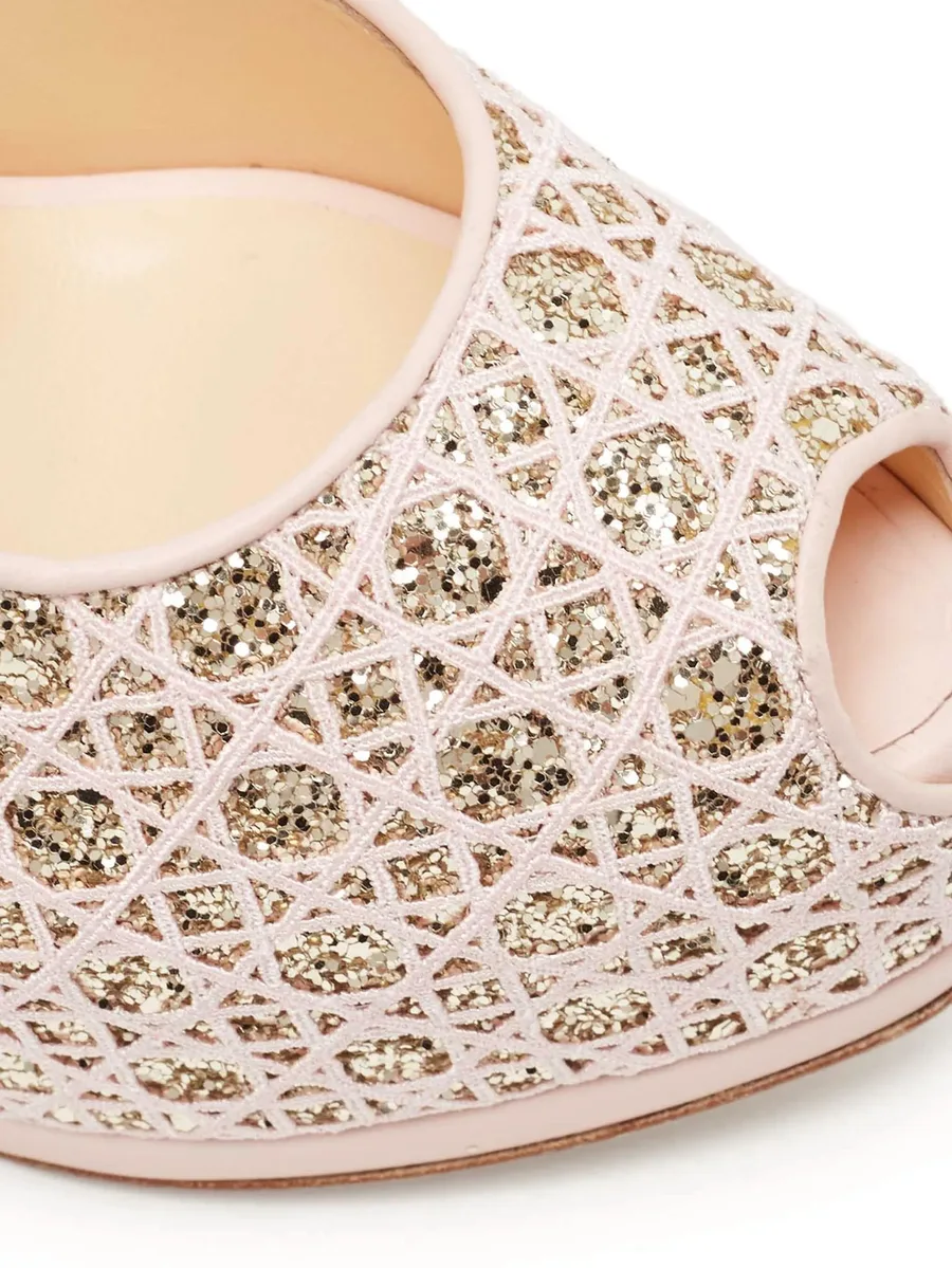 pre-owned 170mm glitter-embellished pumps 13
