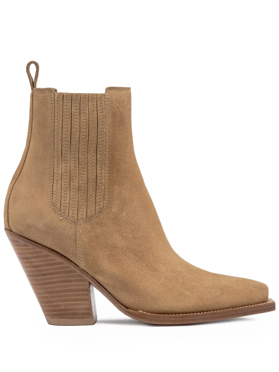 suede pointed-toe boots 2