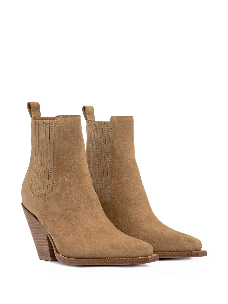 suede pointed-toe boots 4