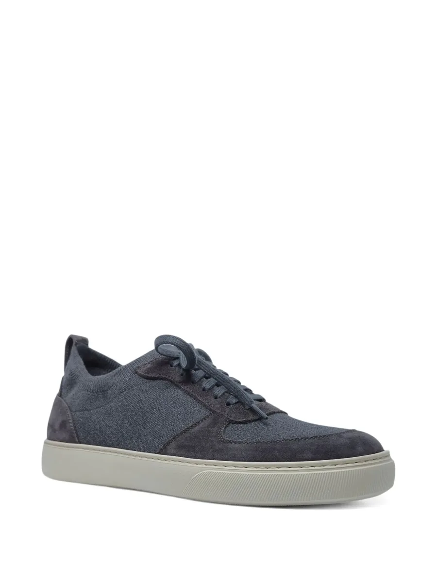 knit-suede sneakers 4