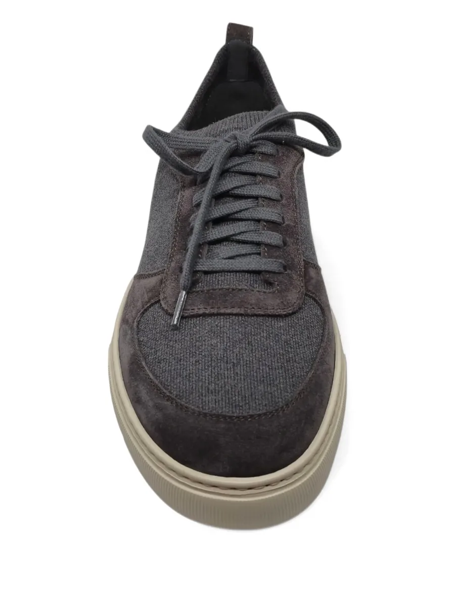knit-suede sneakers 10
