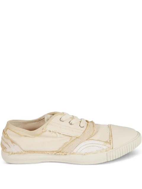 frayed-detail sneakers
