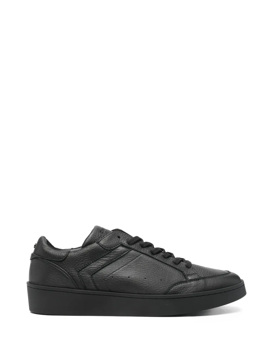 lace-up leather sneakers 2