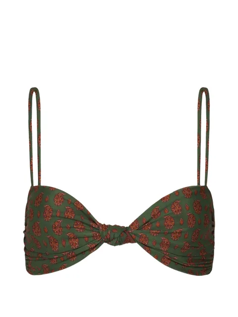 Bandana Marina paisley-print bikini top