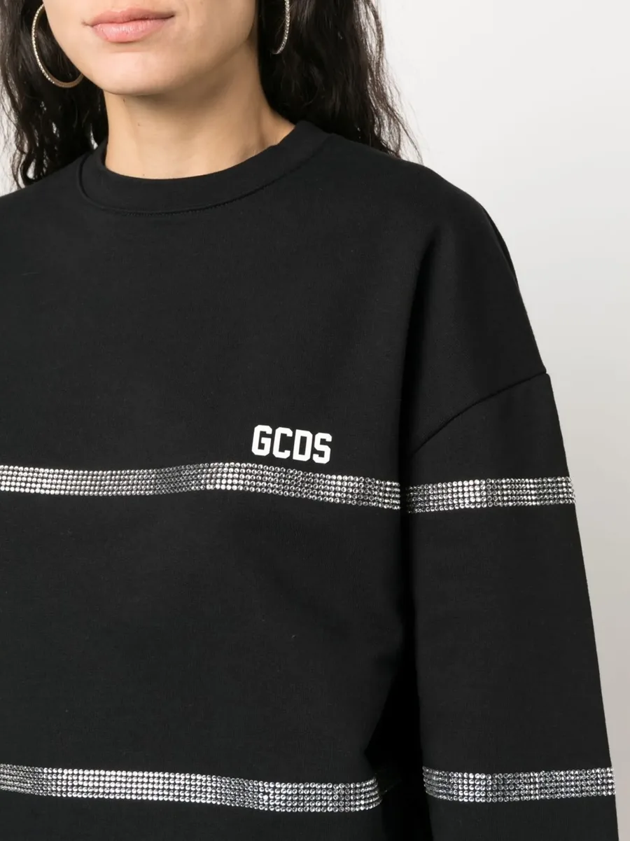 crystal-embellished striped sweatshirt 14