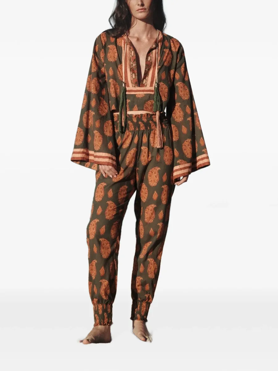 Oasis Of The Rider paisley-print trousers 2