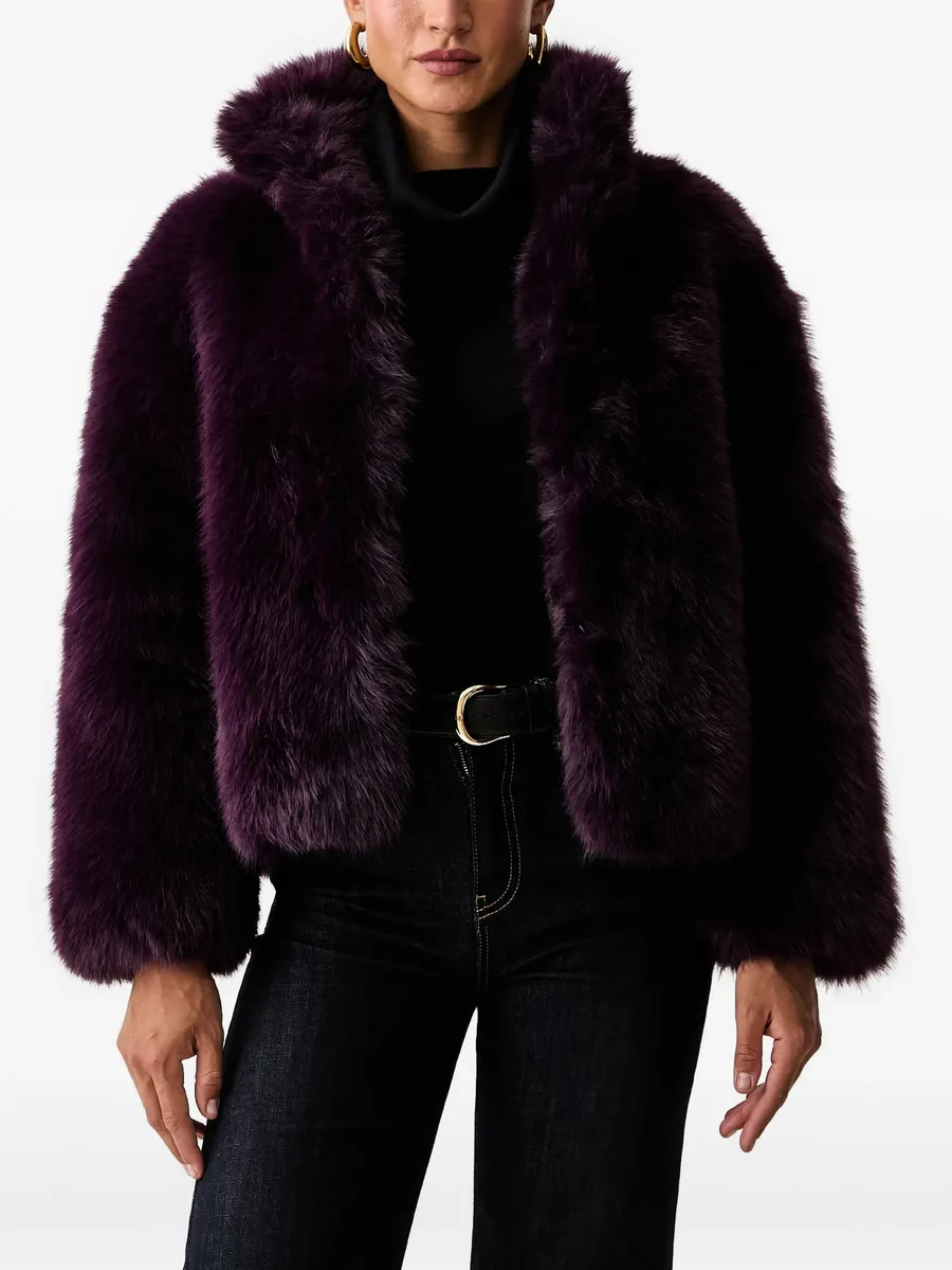 faux-fur oversized-fit jacket 1