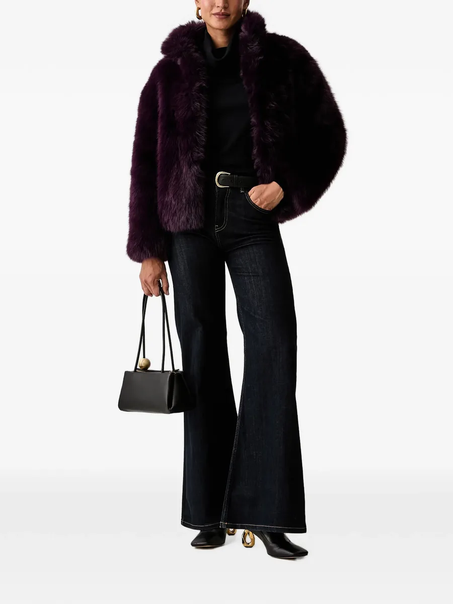 faux-fur oversized-fit jacket 2