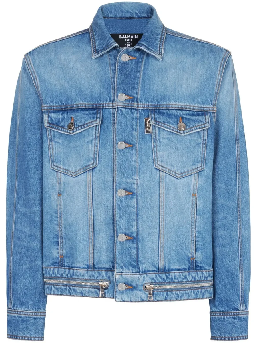 zip-detail denim jacket 2