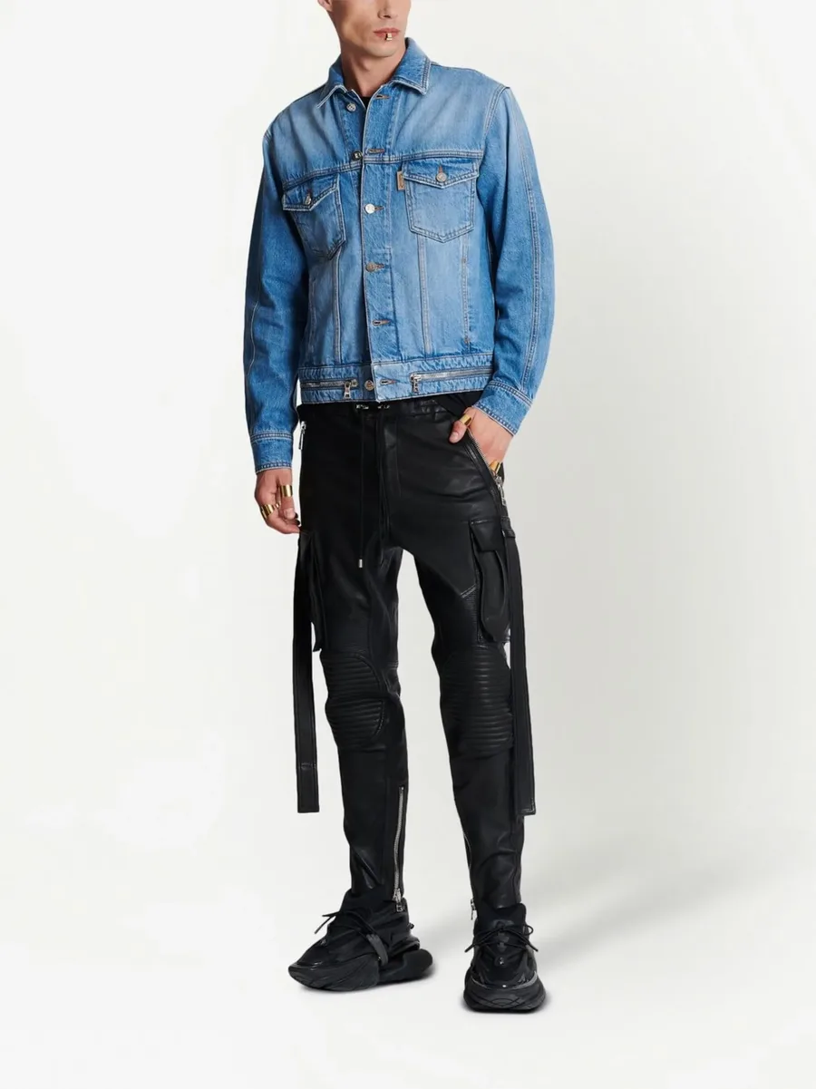 zip-detail denim jacket 4