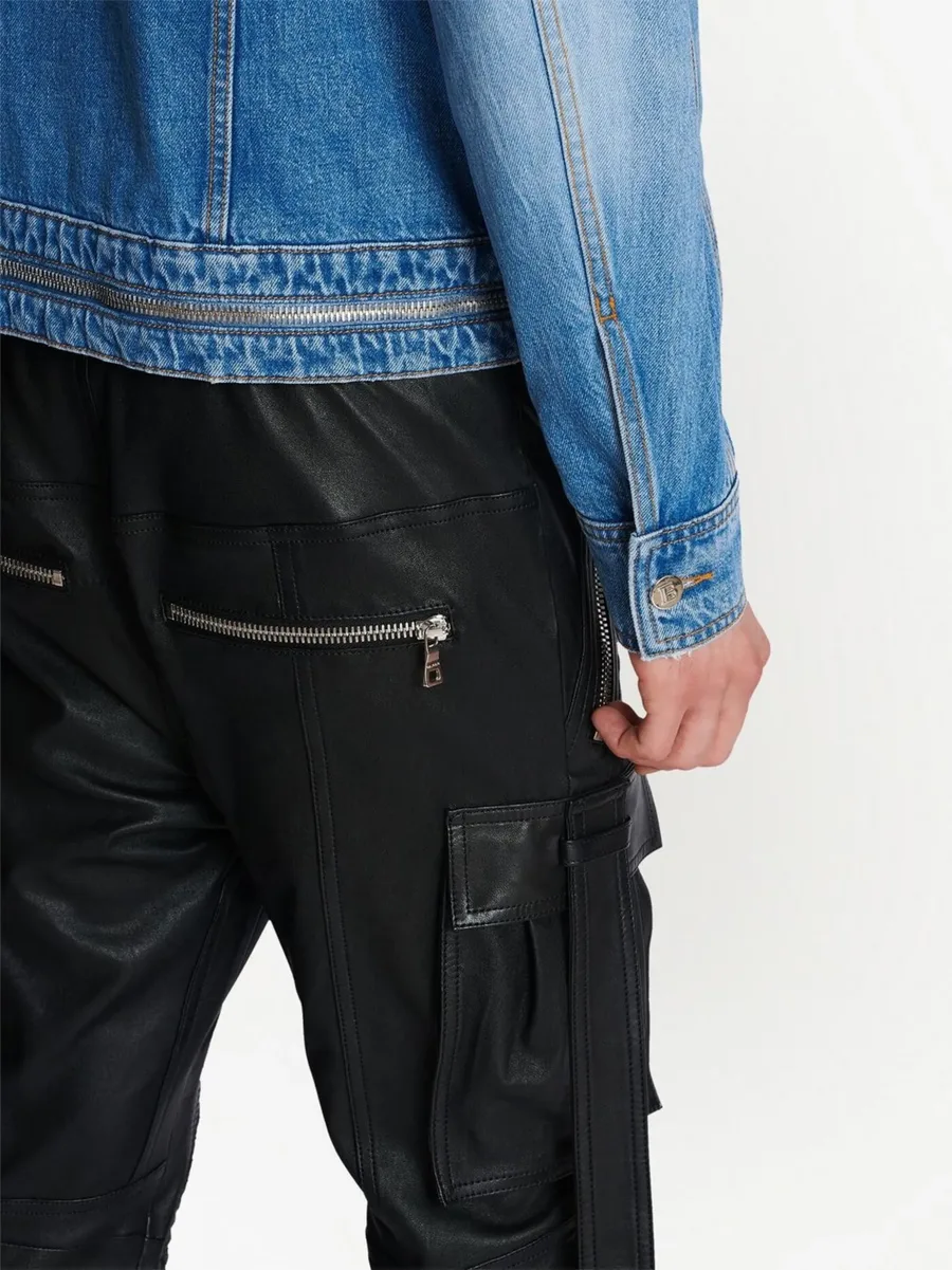 zip-detail denim jacket 10