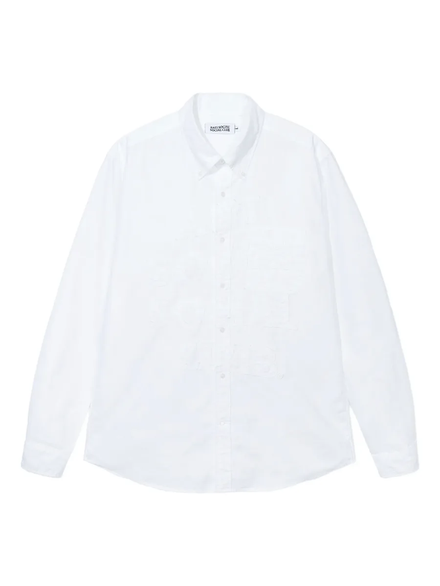 Mind Games logo-embroidered button-up shirt 2