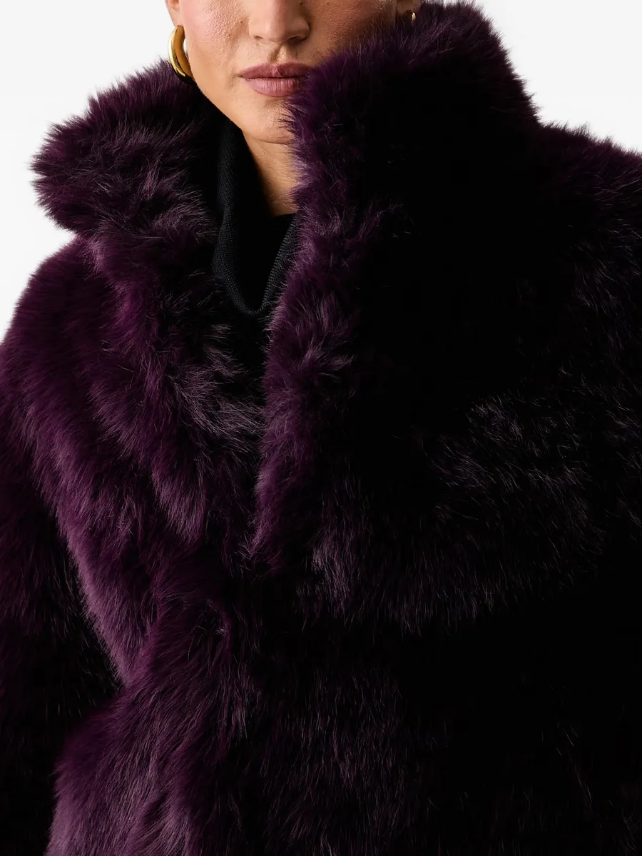 faux-fur oversized-fit jacket 5