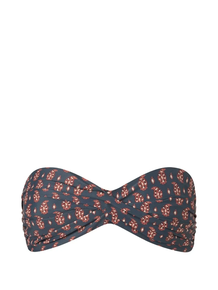 Sea Sprite paisley-print bikini top 2
