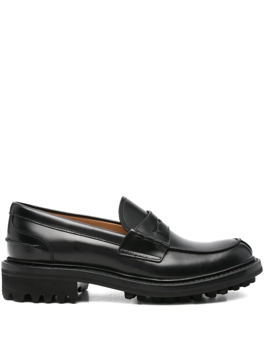 penny-strap leather loafers 1