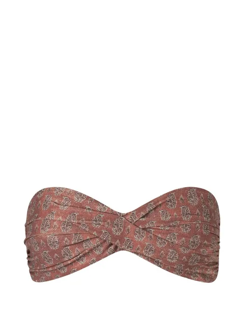 Sea Sprite paisley-print bikini top