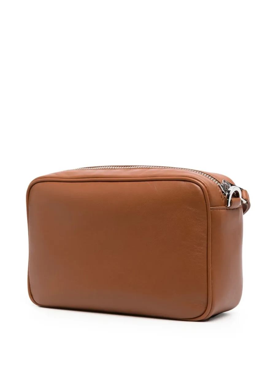 logo-plaque leather crossbody bag 6