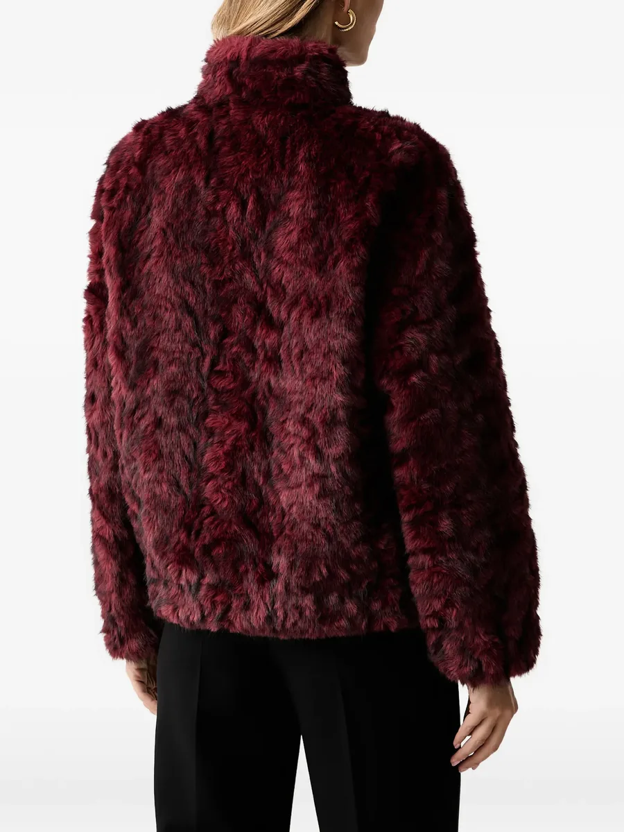 faux-fur high-neck jacket 3