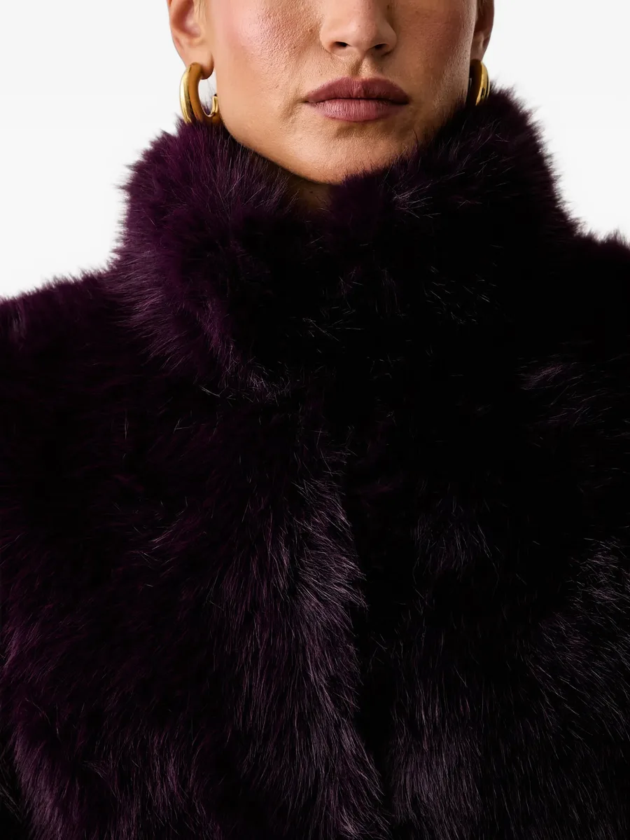 faux-fur oversized-fit jacket 6