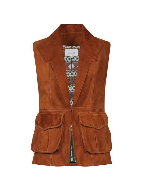 Visionary suede vest