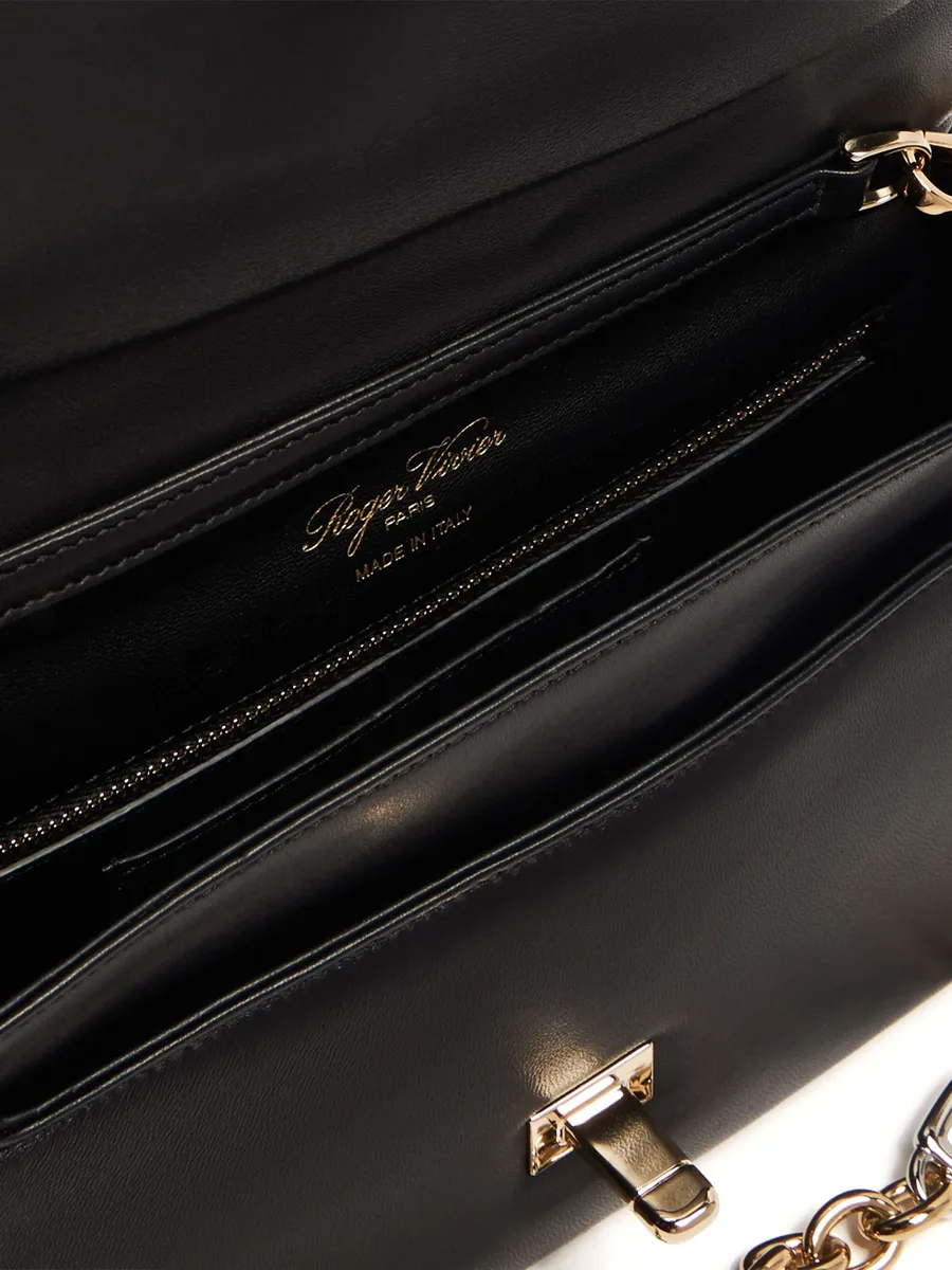 Viv' Choc leather shoulder bag 8