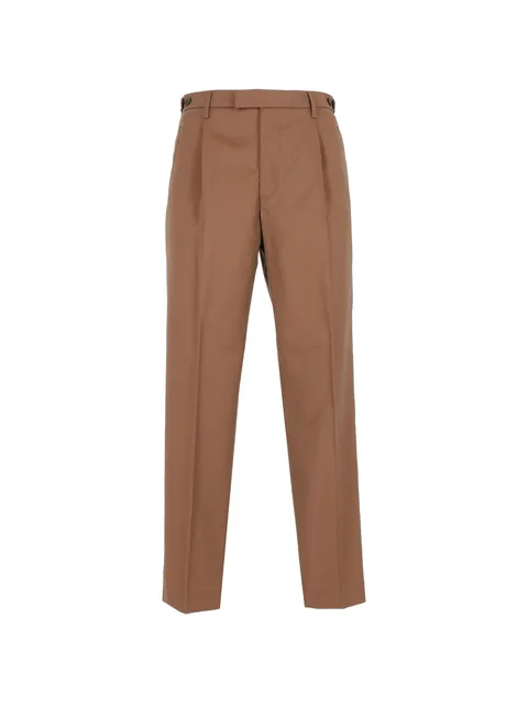 Masco pleated virgin wool trousers